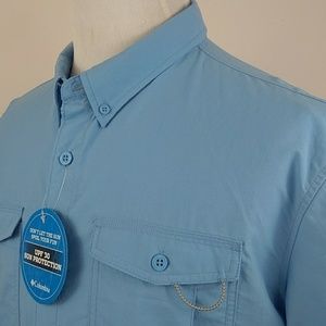 Columbia Mens Shirt XL Omni Shade Short Sleeve